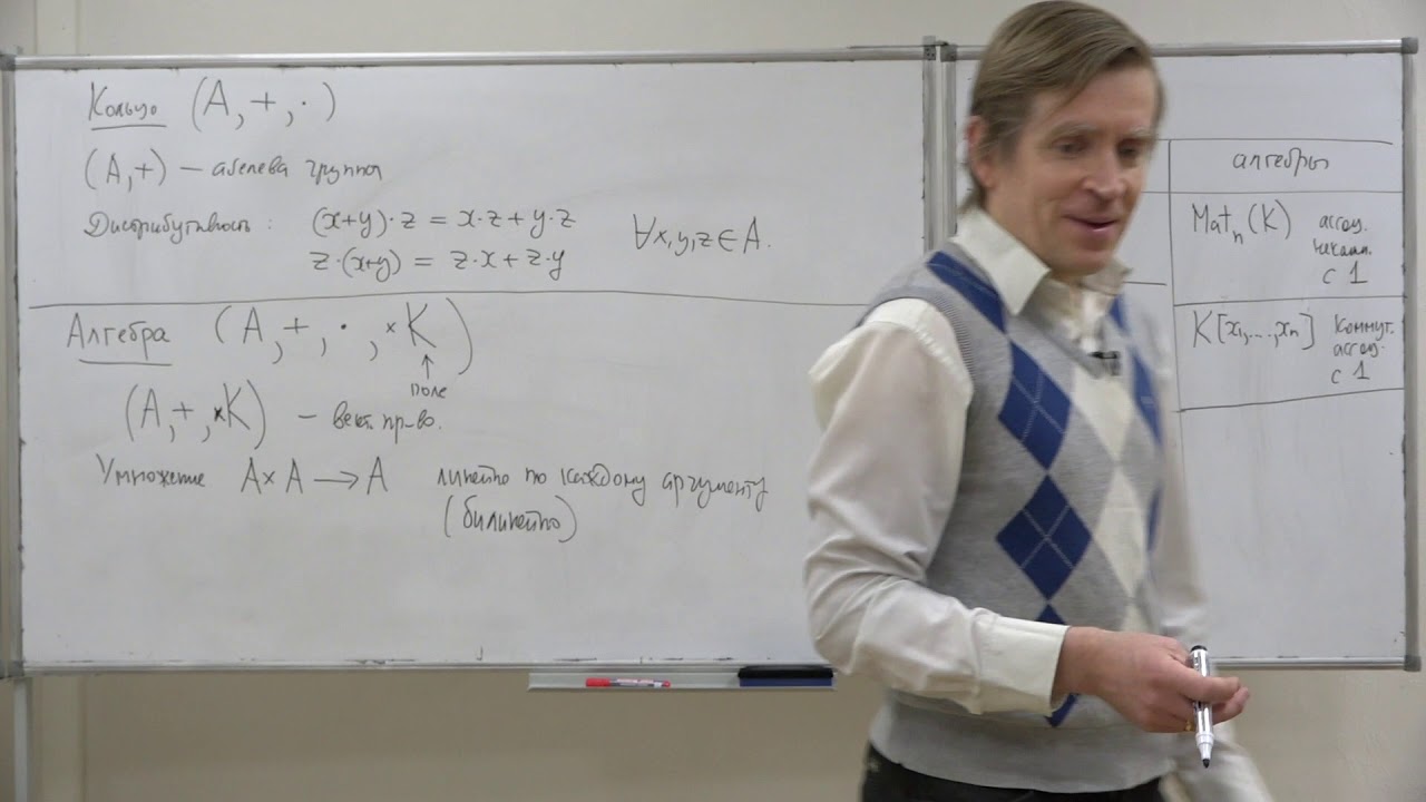 Тимашев Д. А. - Алгебра. Часть 2. Семинары - 14. Кольца, алгебры и поля