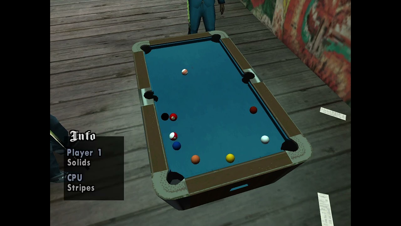GTA  San Andreas minigame: Billiards