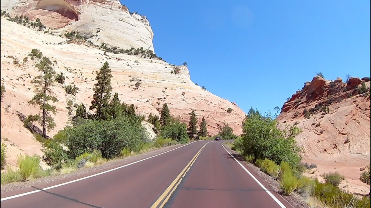 a drive through Zion National Park