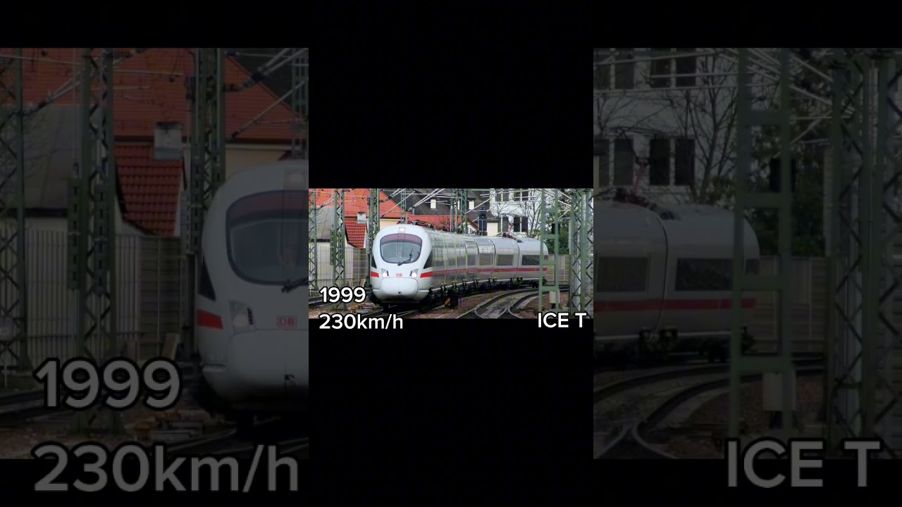Evolution von ICE Z&uuml;gen #deutschebahn #ice #ice1 #ice3 #ice4 #evolution