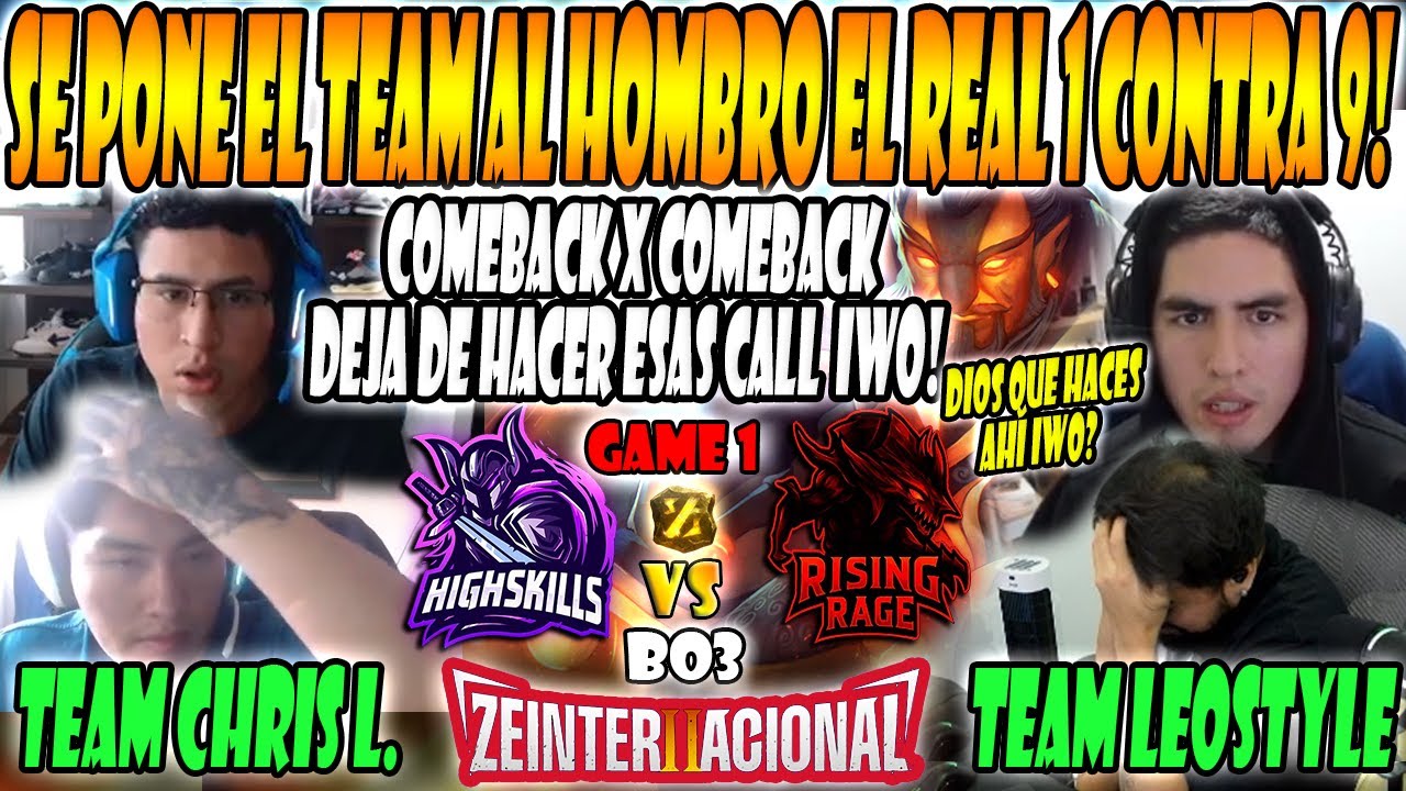 😮CHRIS LUCK vs LEOSTYLE SE HACE EL REAL 1 VS 9-T.LEOSTYLE vs T.CHRIS LUCK[GAME 1]-ZEINTERNACIONAL 2