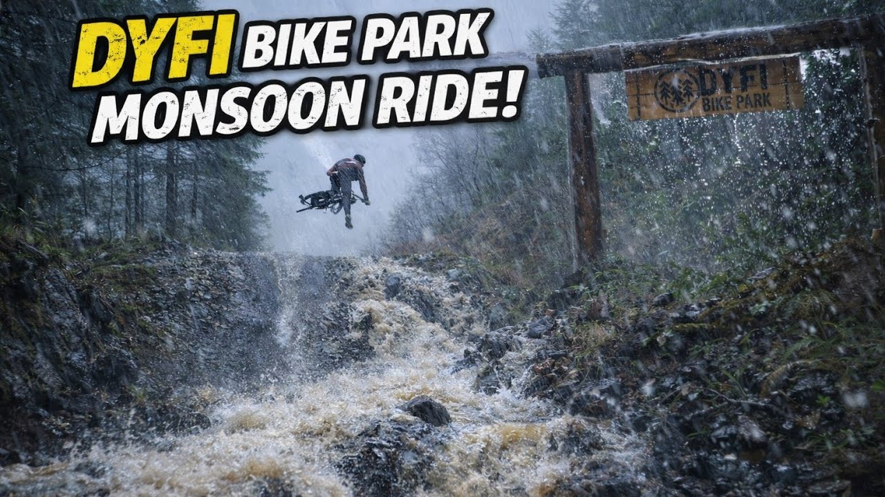 How Wet Is Too Wet? Dyfi Bike Park River Ride...