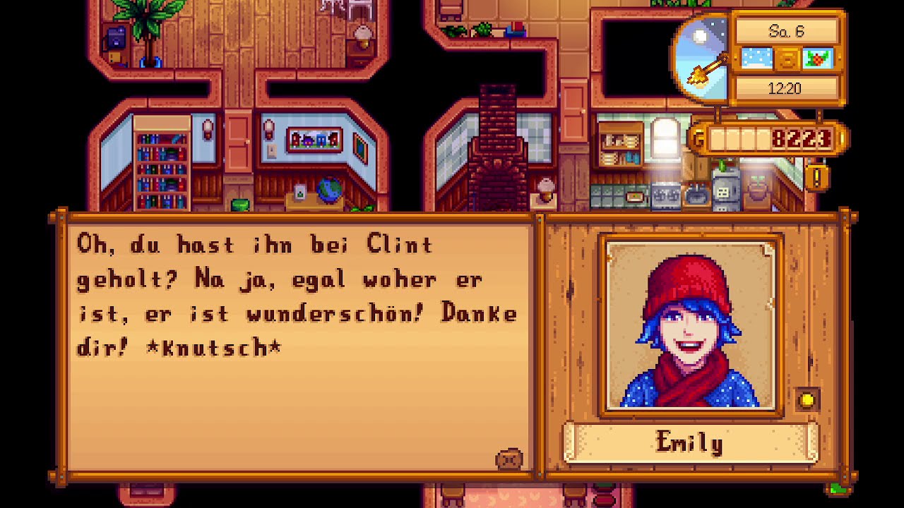 Stardew Valley en Alemany - Dia 6 d'hivern, any 1