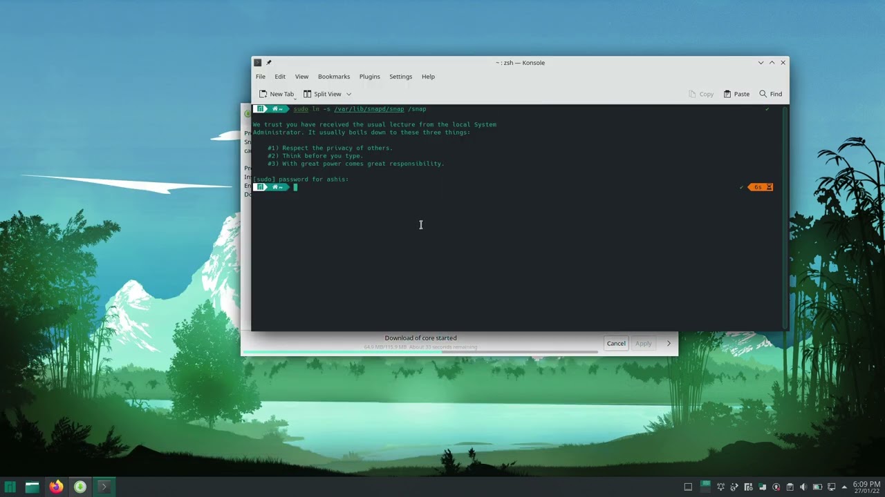 Install VS Code in Manjaro KDE linux (Snap package)...😊😊😊🎉🎉