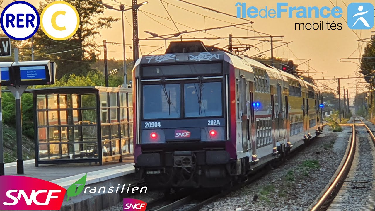 RER C [4K] Compilation exceptionnelle ! Z5600,Z8800,Z20500 et Z20900 IDF/Transilien/Carmillon/IDFM
