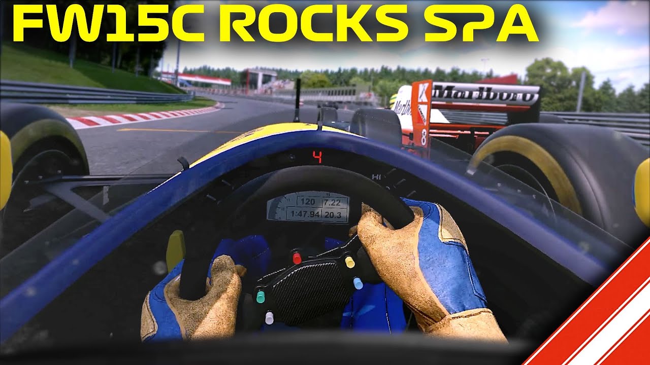 Automobilista 2 VR Williams FW15C (V10) at Spa (v1.5.3)