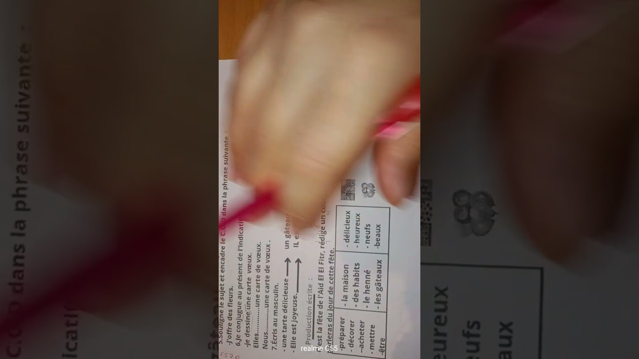 اختبار في الفرنسية لسنة الرابعة ابتدائي الفصل الثاني. 