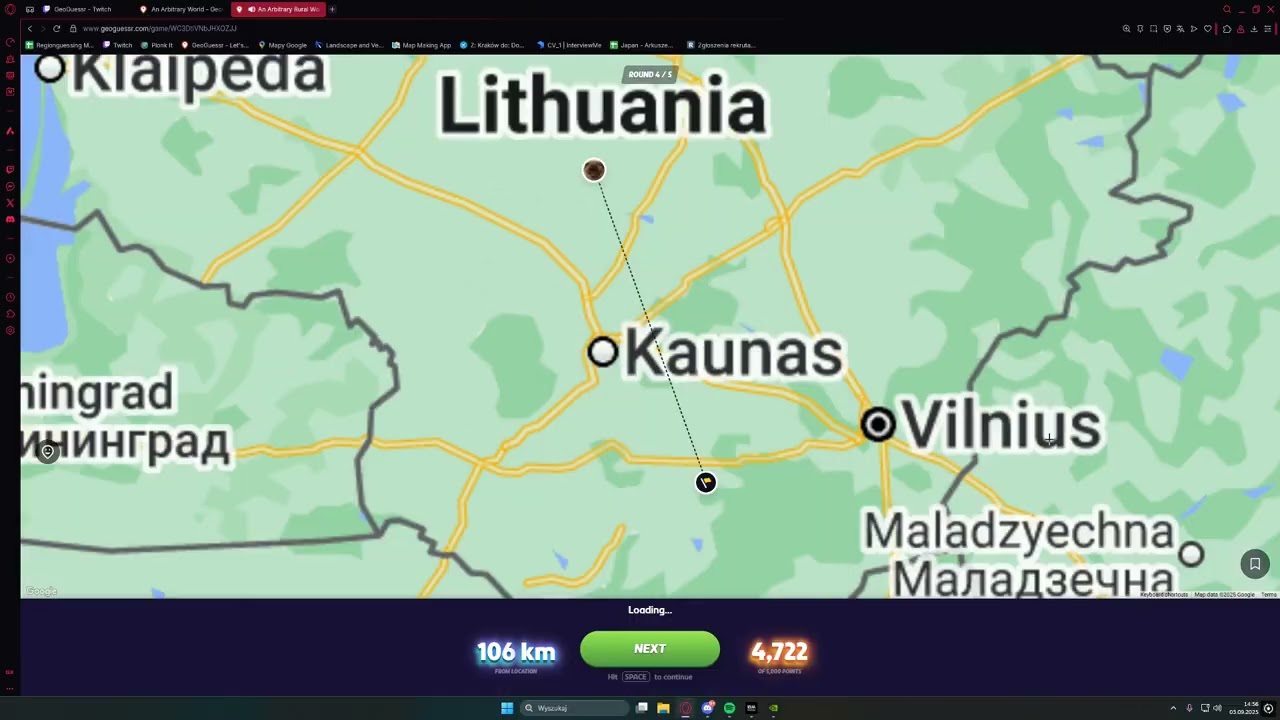 Geoguessr 23550, 5s nmpz AARW