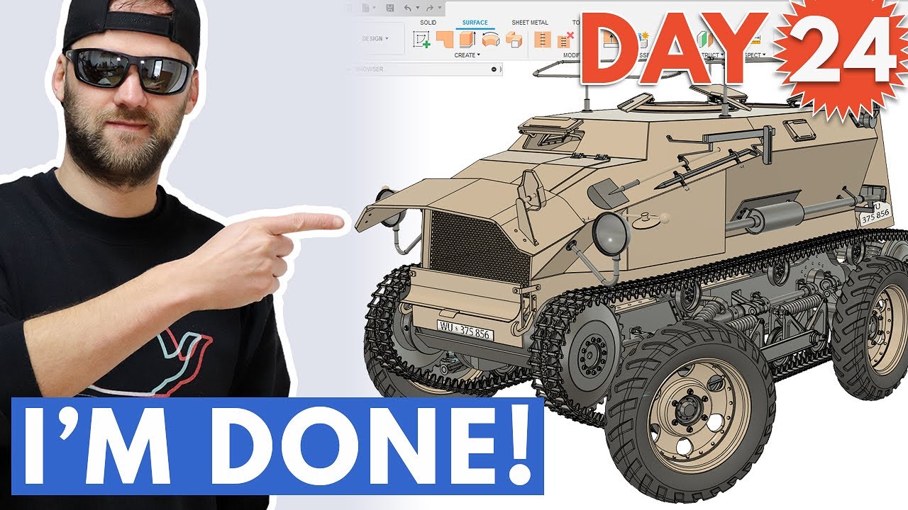 I’m Done Modeling The Saurer RK-7 In Fusion 360! – Day 24