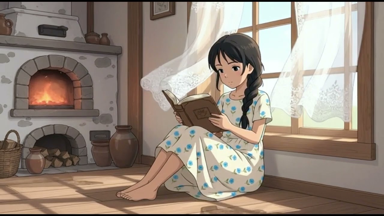 Rainy Day in a Cozy Village Cottage 🌧️ | Ghibli Inspired Slow Living ASMR