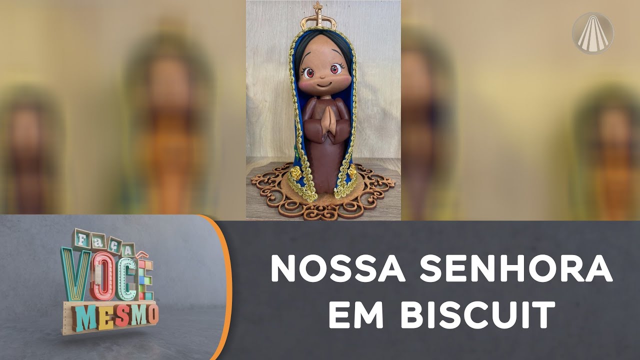 Fofura: aprenda a fazer uma linda Nossa Senhora Aparecida em biscuit