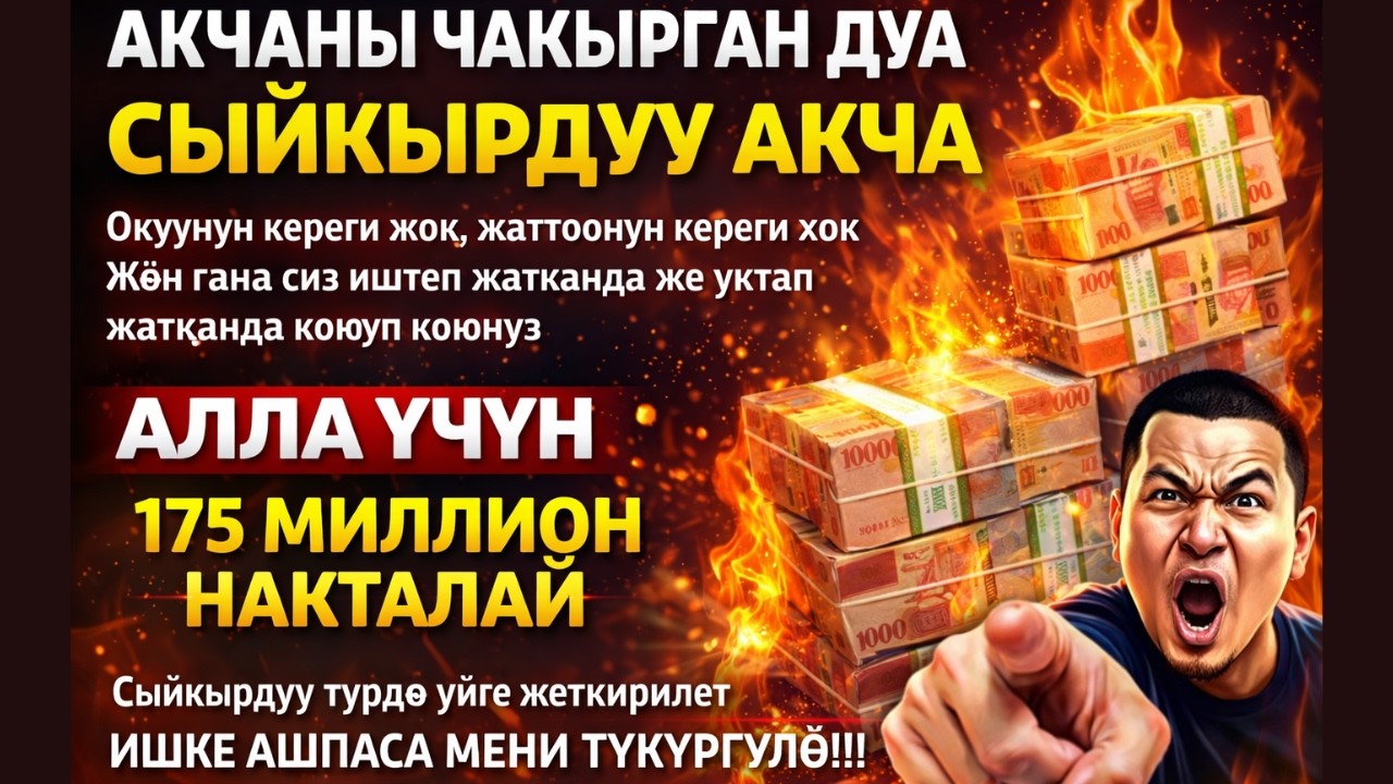 АЛХАМДУЛИЛЛАХ! СУЛАЙМАН ПАЙГАМБАРДЫН ДУАСЫ – ЫРЫСКЫ АЧУУ ЖАНА ТЕЗ БАЙЛЫК.