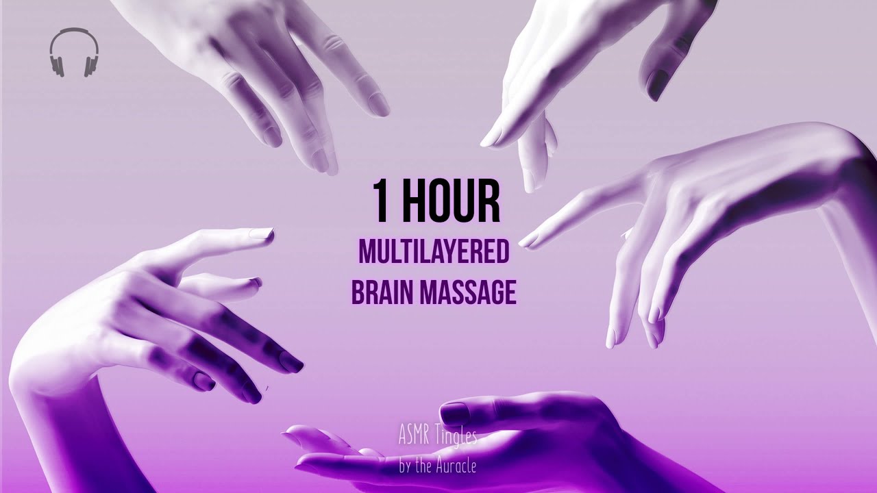 1 hour [ASMR] Multilayered Brain Massage 🧠 ★ For tingles & Sleep - 8D Panning ★ [Binaural]