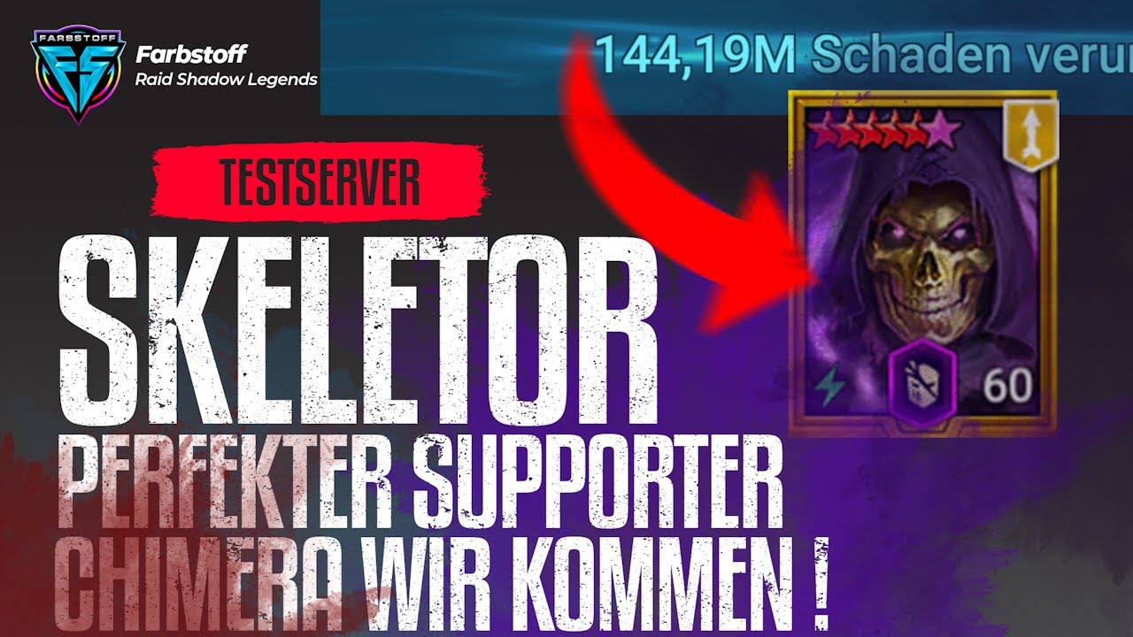 Raid: Shadow Legends - Skeletor - jeder hat ihn und sollte ihn an der Chimera nutzen [TestServer]
