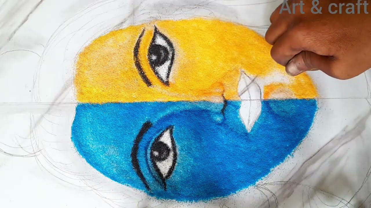 Mahashivratri Rangoli Designs /🙏  Shiv Parvati Rangoli/ Rangoli/ 
