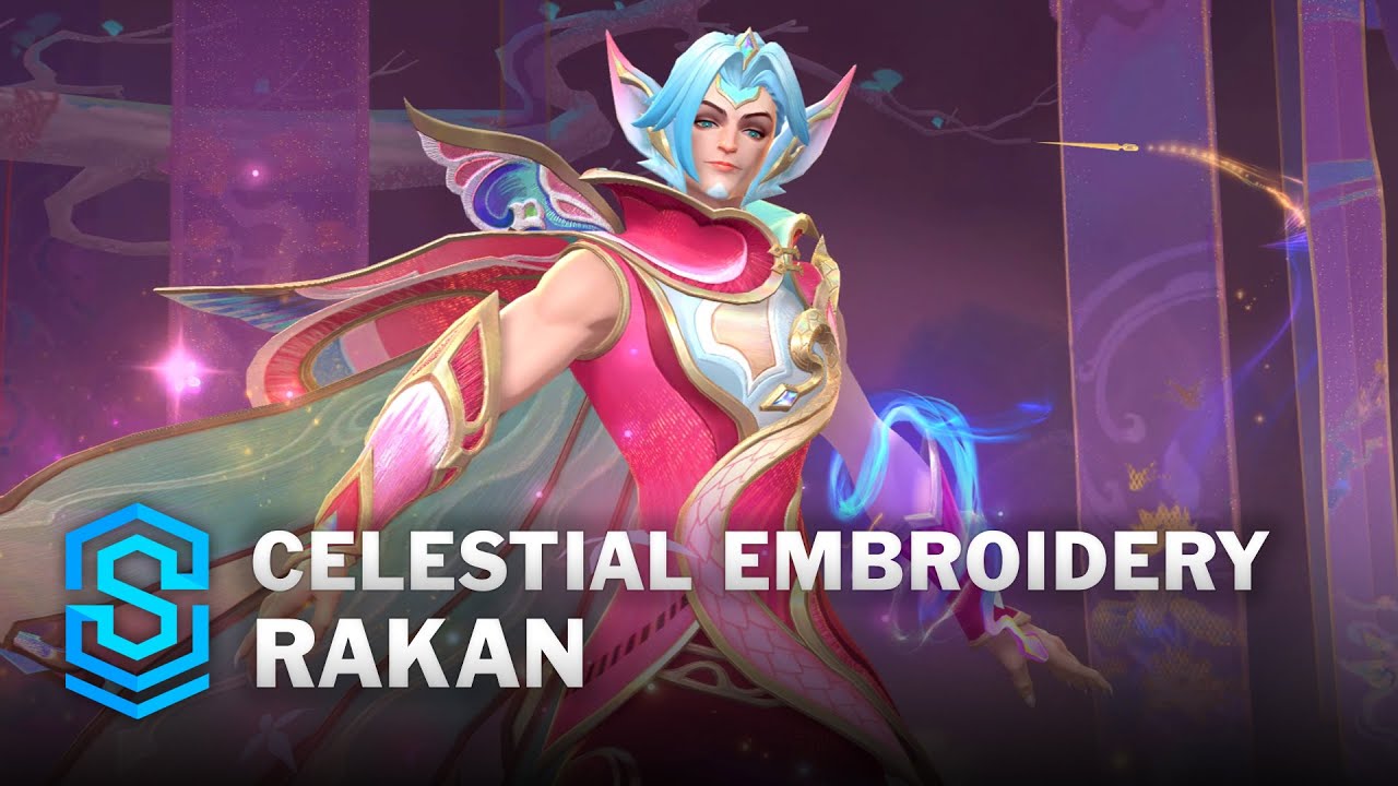 Celestial Embroidery Rakan Wild Rift Skin Spotlight