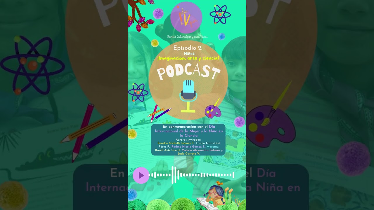 Podcast #IsladeVapor. Episodio 2. #NiñasCreadoras: ¡Arte, ciencia e imaginación!