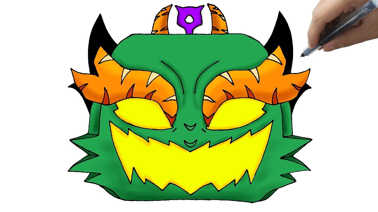 How to draw western dragon fruit roblox blox fruits