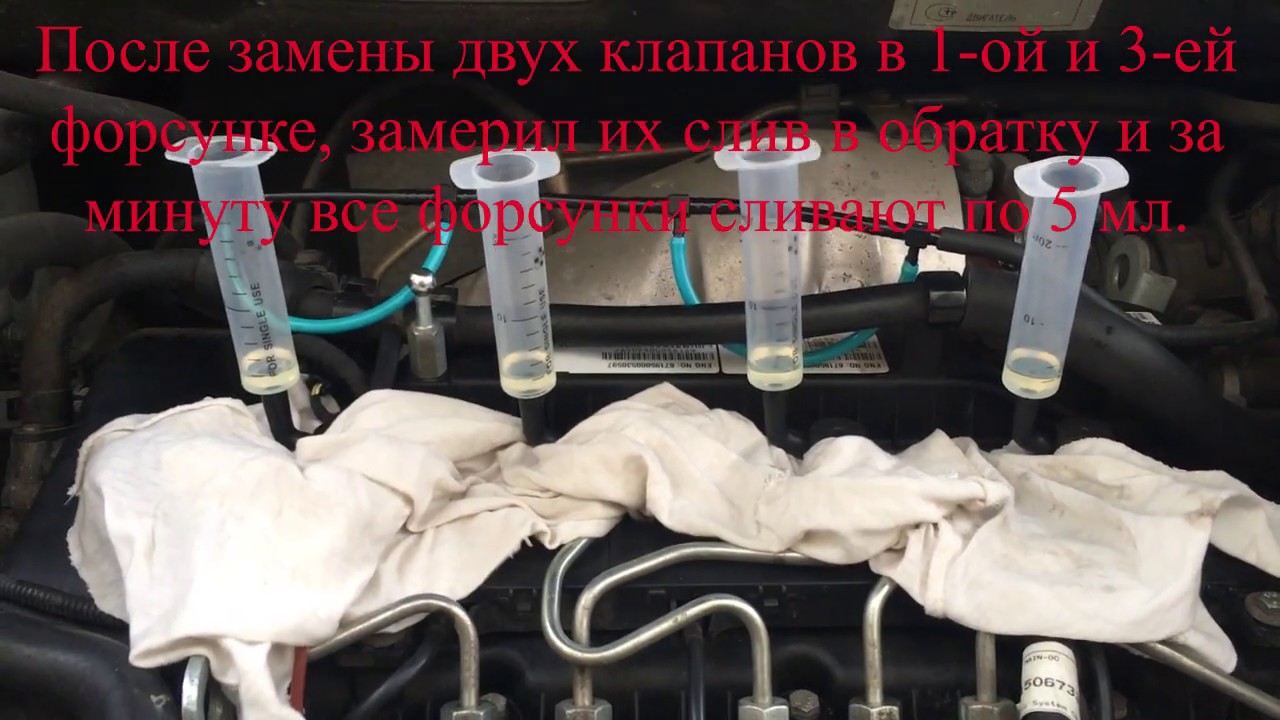 Не ровная работа дизельного двигателя SsangYong Actyon на холостом ходу (Замена клапана форсунки).