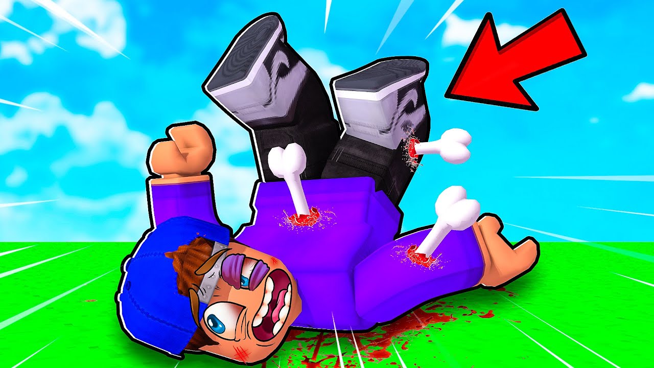BREAKING ALL OF MY BONES IN ROBLOX! (ROBLOX BROKEN BONES!)