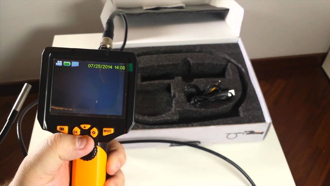 DBPOWER - Kit Endoscopio Digitale ad uso Industriale con Display a colori