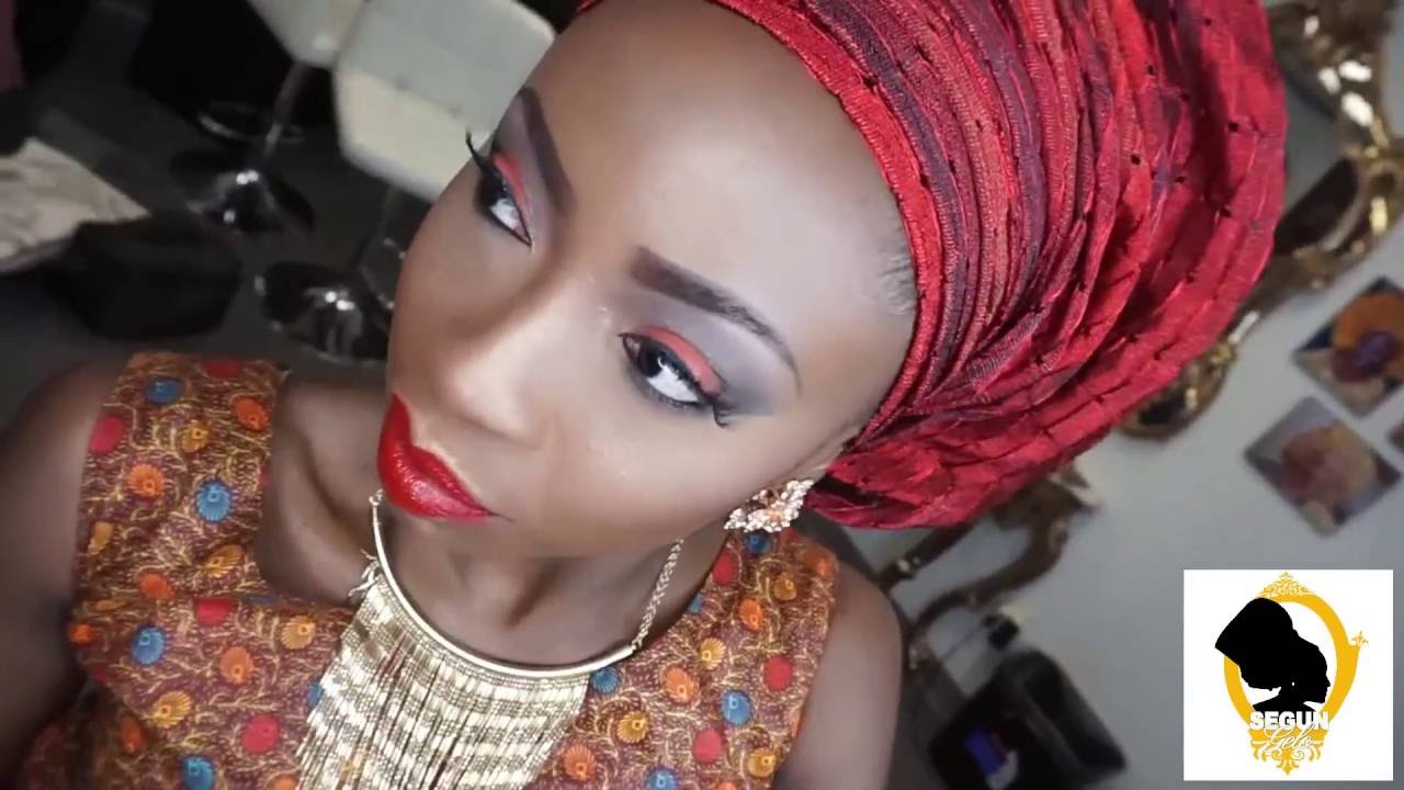 Bridal Guest Look!RED LID & LIPS FULL FACE MAKEUP & GELE