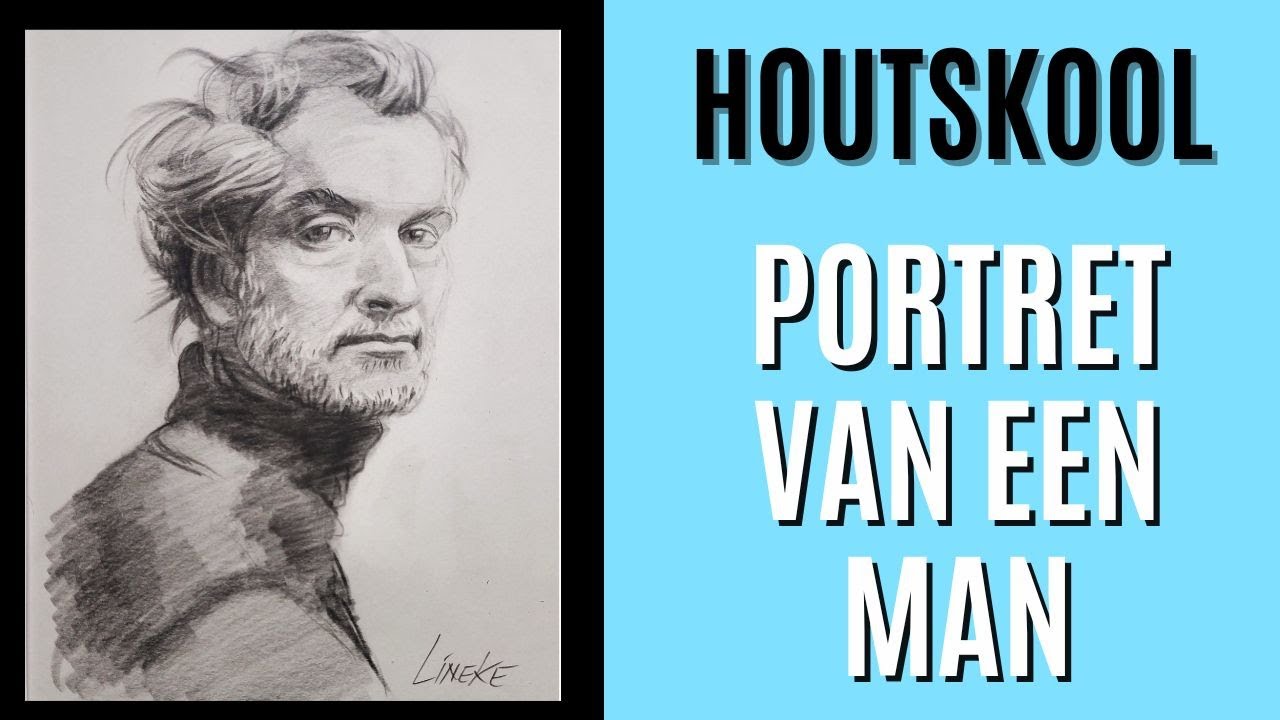 Portret tekenen - Man met baard
