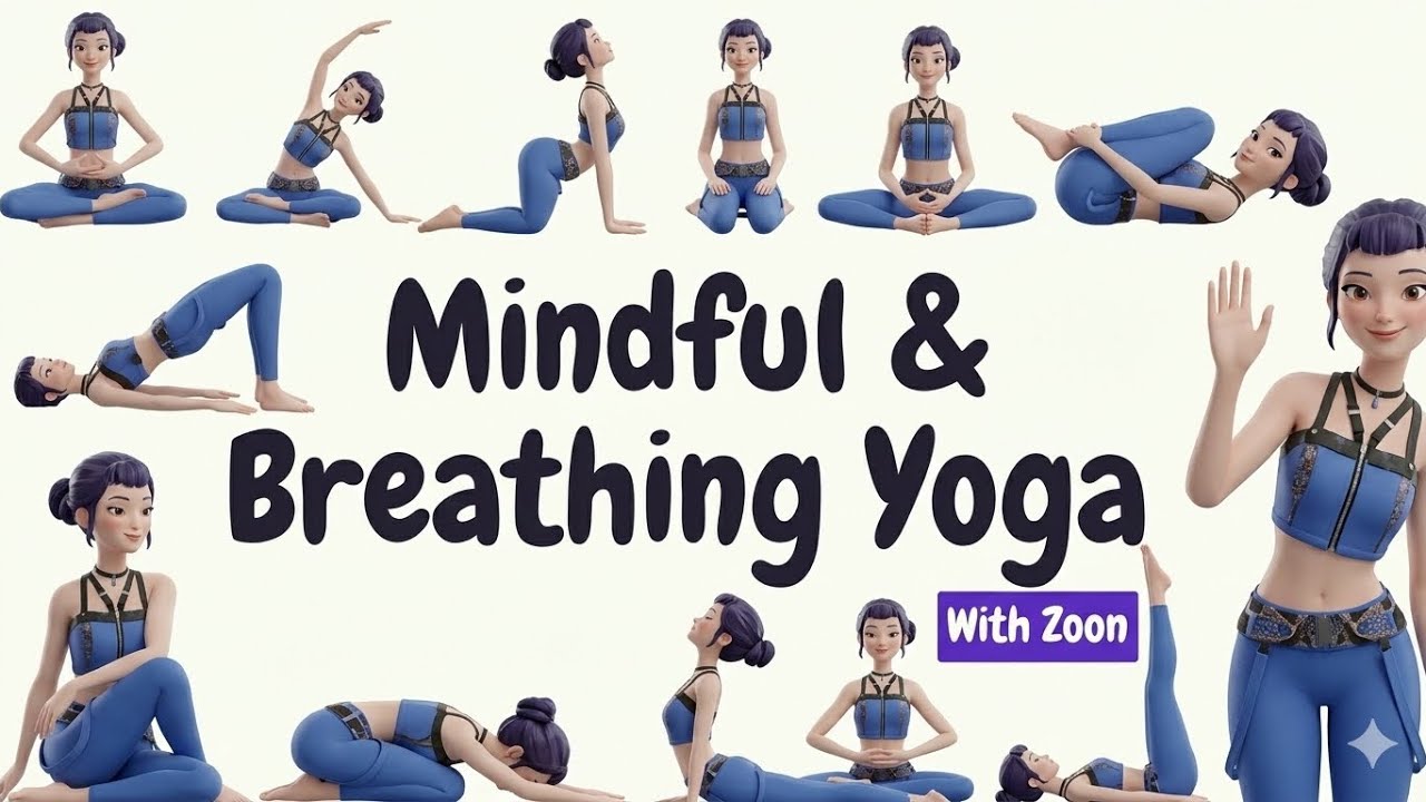 Mindful Yoga with Zoey | KPop DemonHunters | Calm Yoga for Kids 