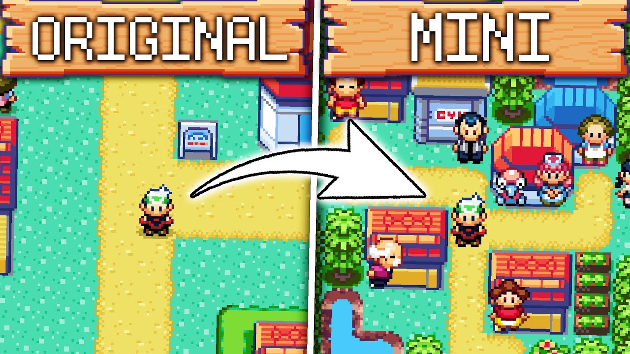Pokémon Esmeralda pero TODO está en MINIATURA