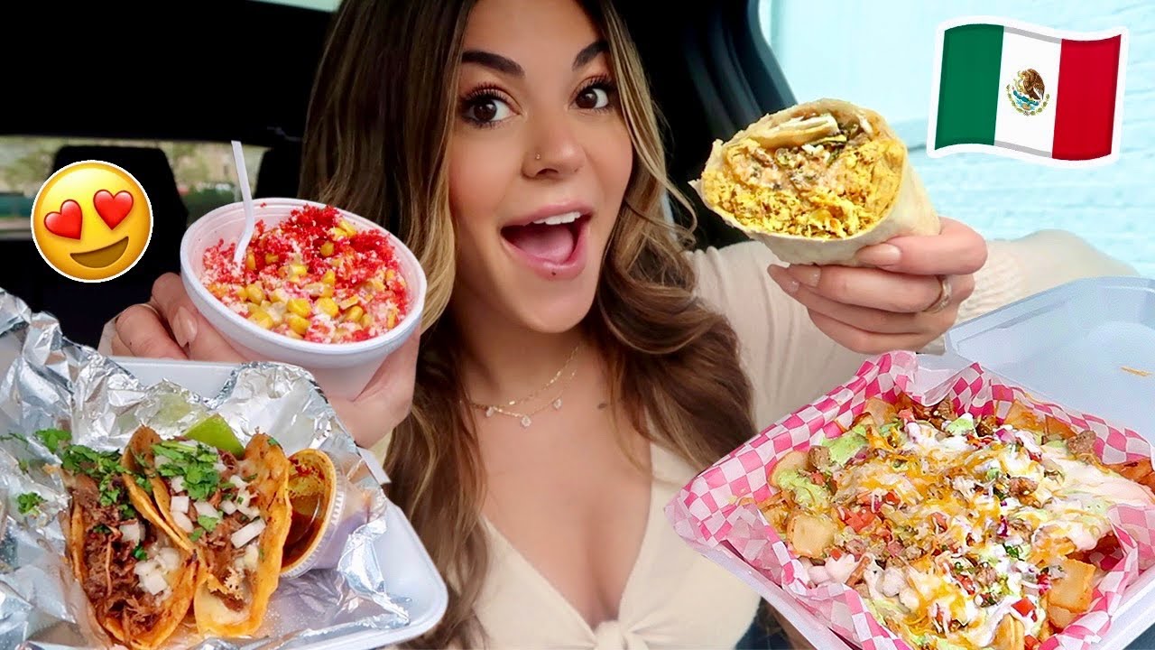 Authentic Mexican Food Mukbang! Elote, Birria Tacos, carne Asada Fries, Burrito