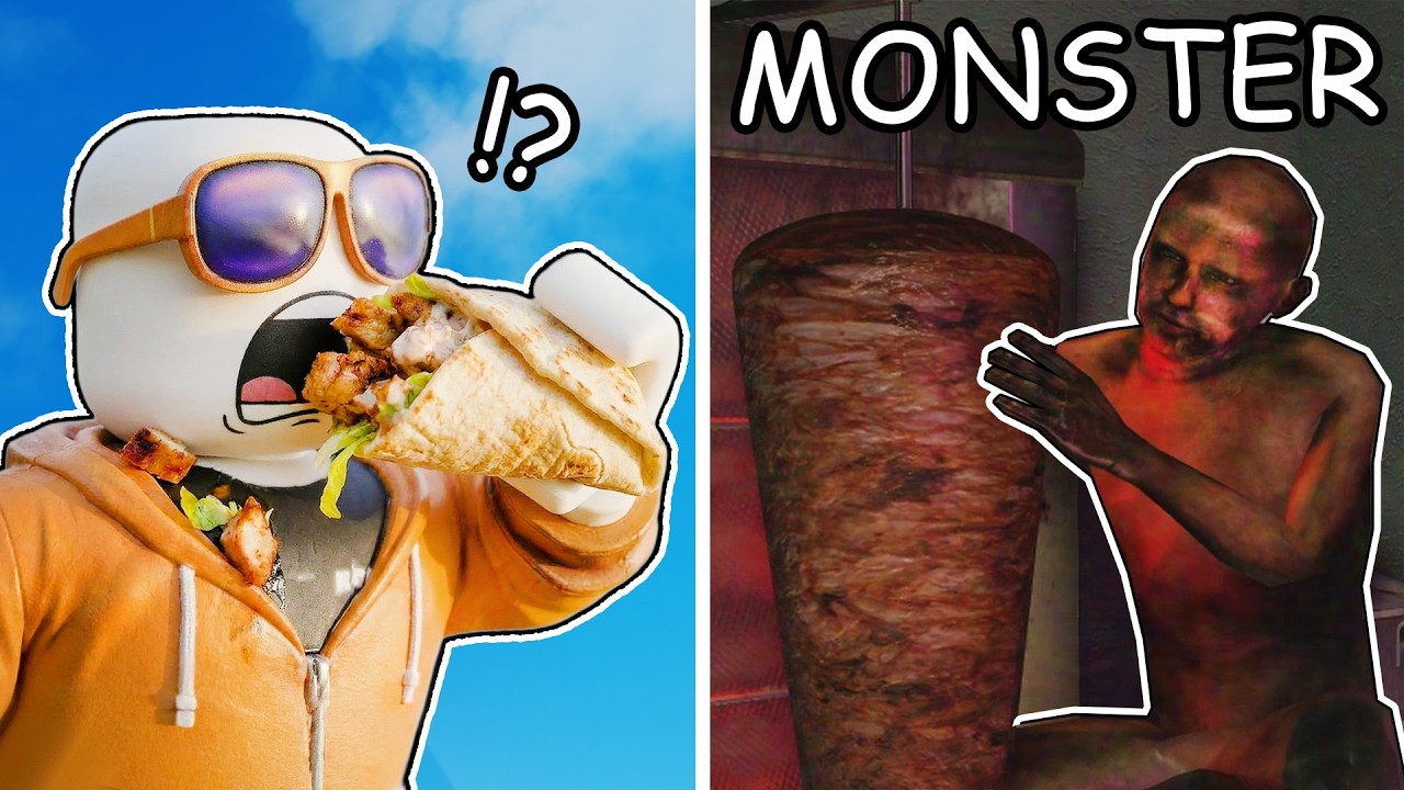 Jag Gör Läskig KEBAB i Roblox Scary Shawarma Kiosk...