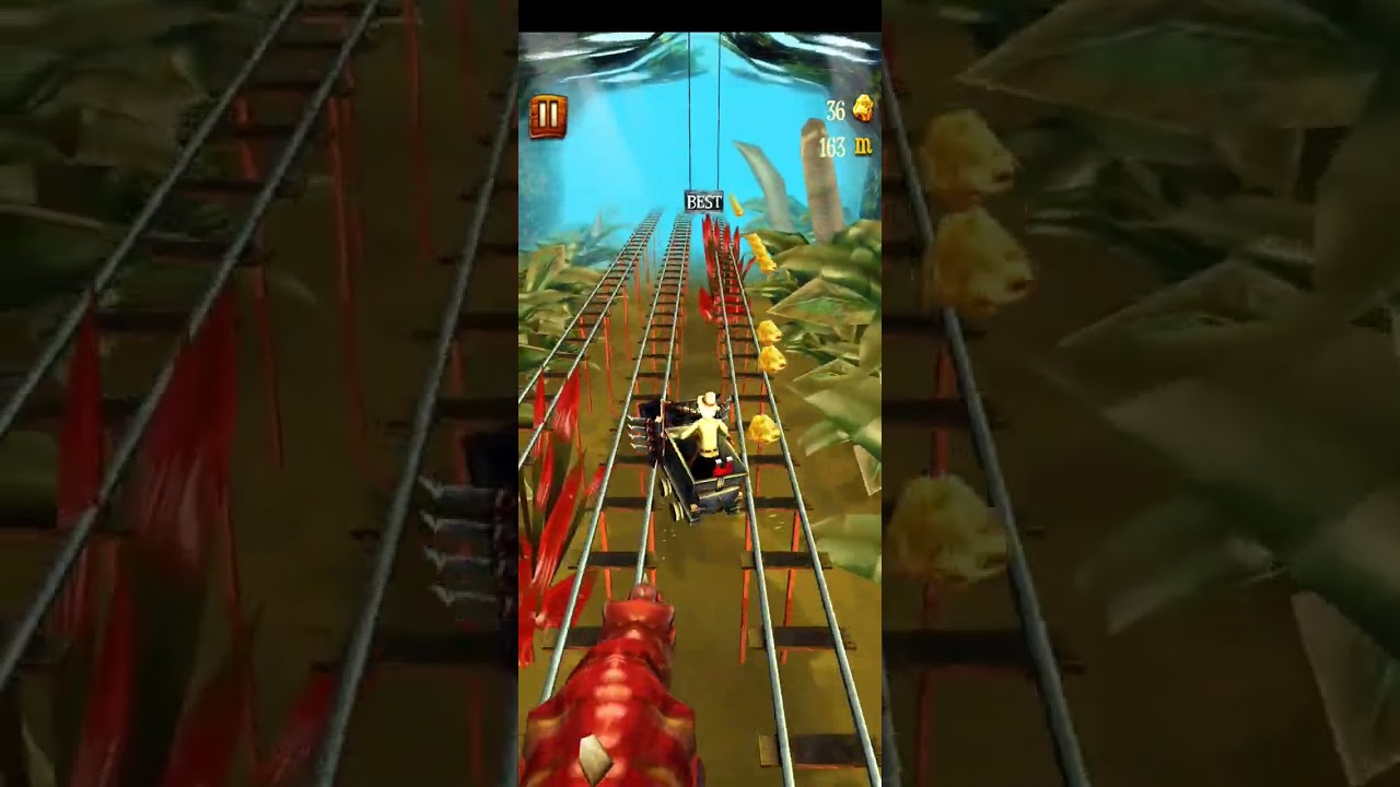 Rail Rush | Full Gameplay | World-9 Jurassic Jungle #trending #gameplay #games #railrushgame