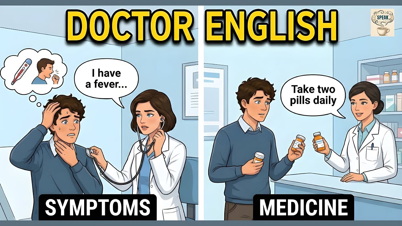 How to Talk to a Doctor in English (Symptoms & Medicine) | Real English Conversation