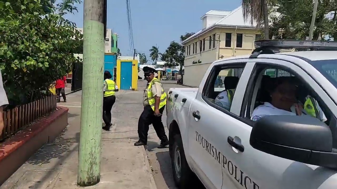 Sights, and sounds of Belize cruise port.