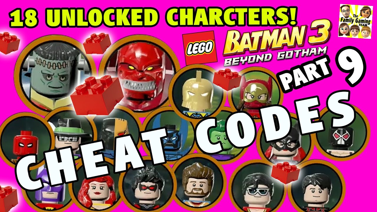 Lego Batman 3 чит коды! 18 символов разблокирована + 5 красных кирпичей (Beyond Gotham Часть 9)