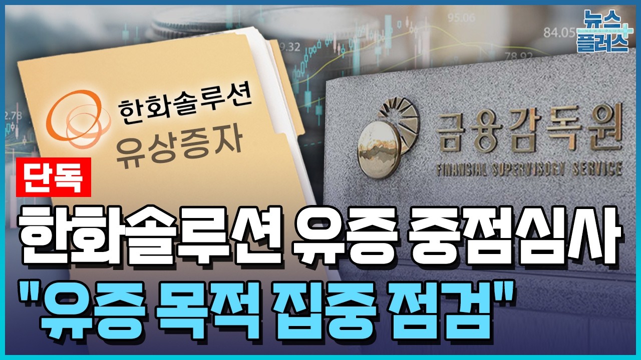 [단독] 금감원, 한화솔루션 정조준... 