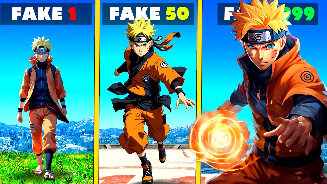 FAKE NARUTO vs REAL NARUTO in GTA 5