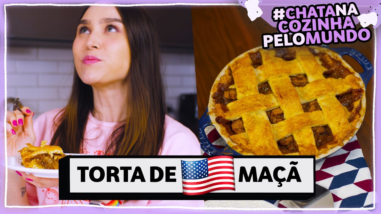 Como fazer TORTA DE MAÇÃ #CHATANACOZINHA pelo mundo! | Lu Ferreira