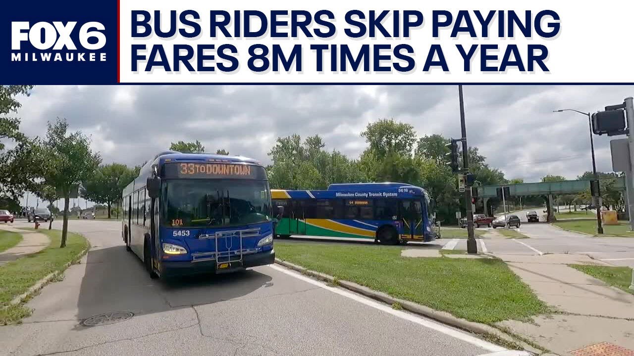 MCTS bus riders skip paying fares 8 million times a year | FOX6 News Milwaukee