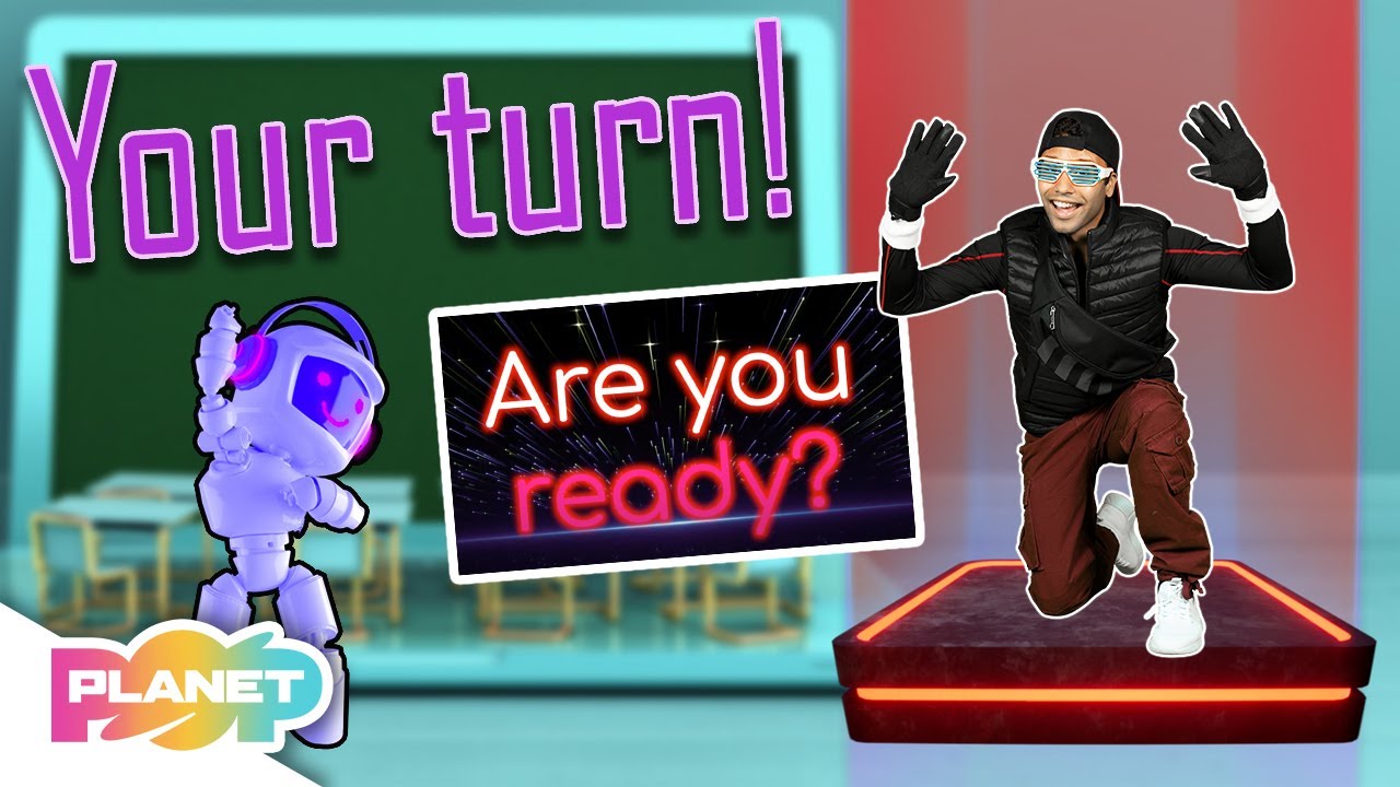 Stand Up Actions Vocabulary Rap | Listen And Repeat | ESL Kids | Planet Pop