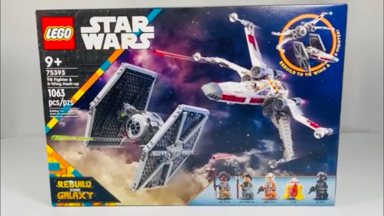 LEGO Star Wars 75393 TIE Fighter & X-Wing Mash-up Speed Build!