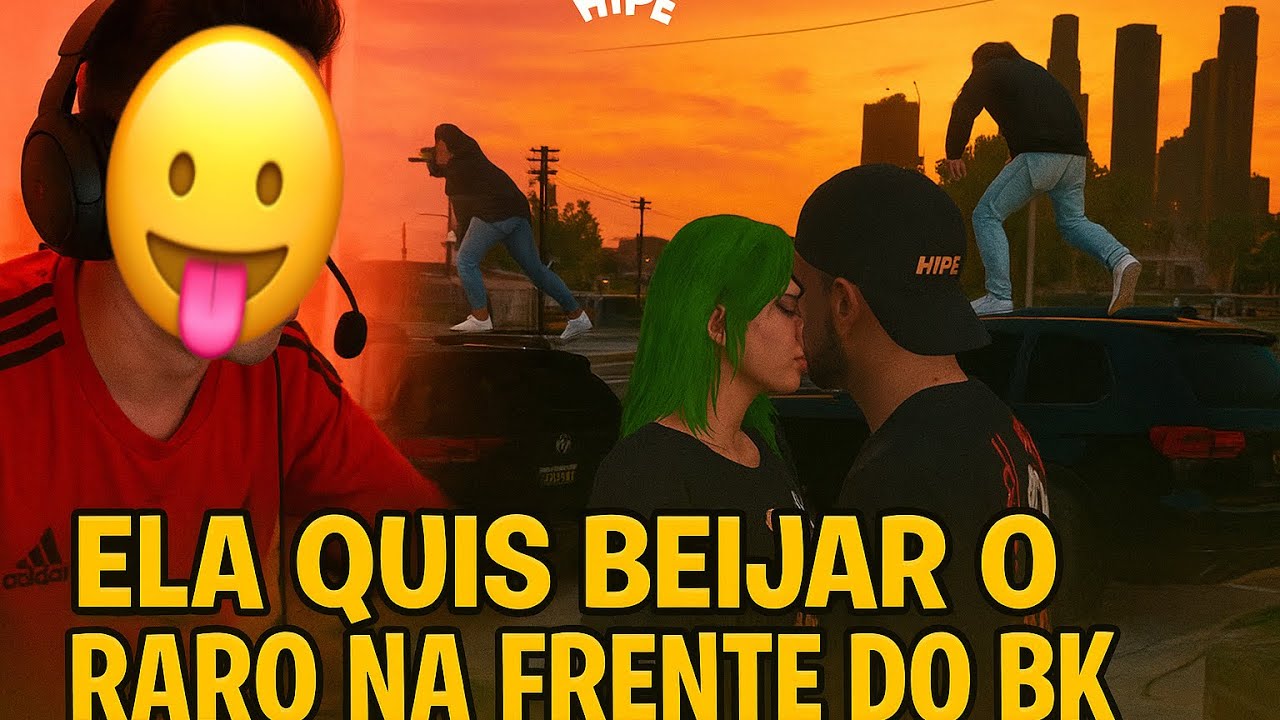 A NOVINHA QUIS DAR UM BEIJÃO NO RARO 😛