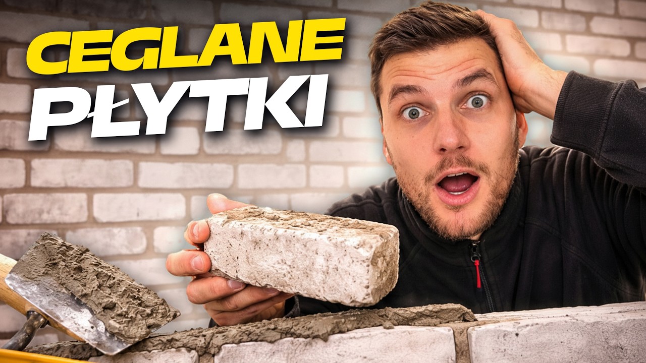 WYSZŁO CZY NIE? 📐 STARA CEGŁA NA ŚCIANIE czyli biała cegła w salonie | DOMINIK NIE MALUJE