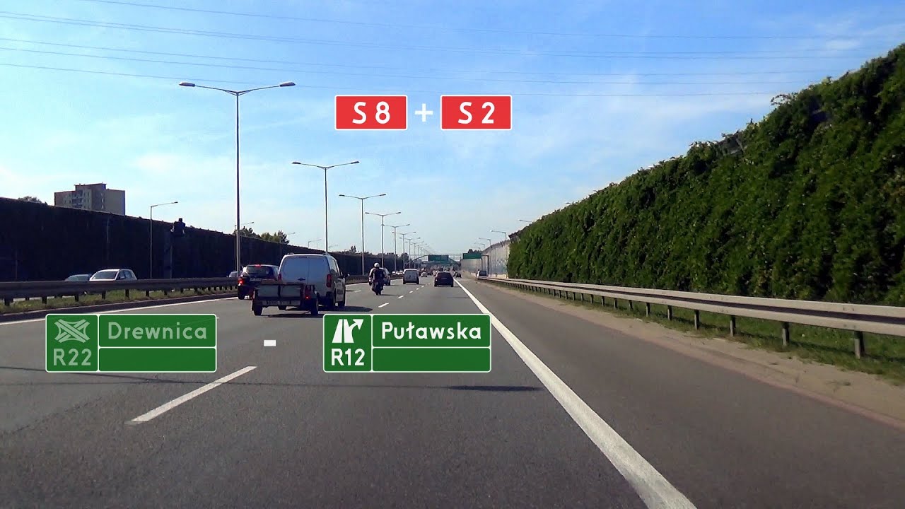 🇵🇱 S8 + S2: ekspresowa obwodnica Warszawy ↺ (3x)