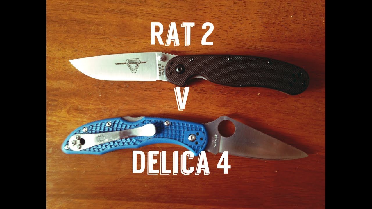 Ontario Rat 2 vs Spyderco Delica 4