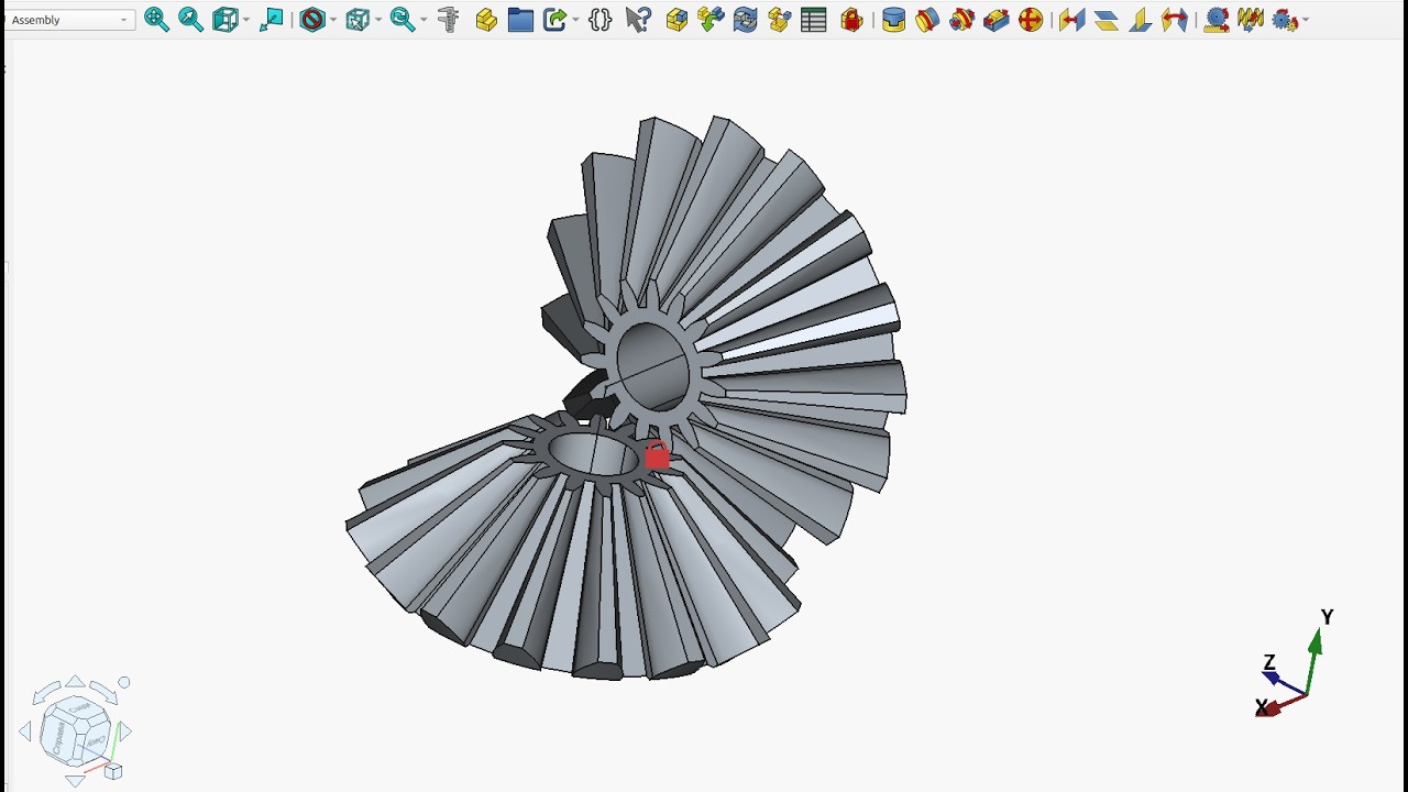 90. FreeCAD 1.0 Для начинающих с нуля! Верстак для сборки Assembly. Часть 13. Коническая передача