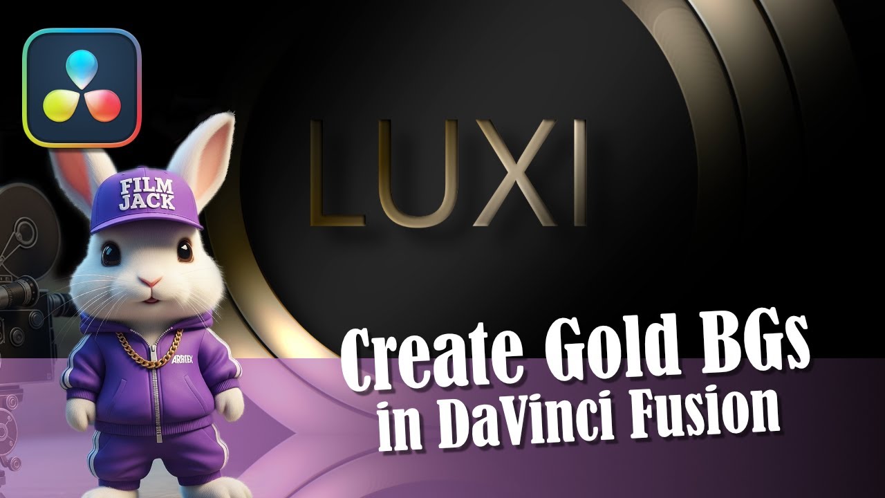 Gold Texture Magic ✨ Animate Text & Elements in DaVinci Resolve