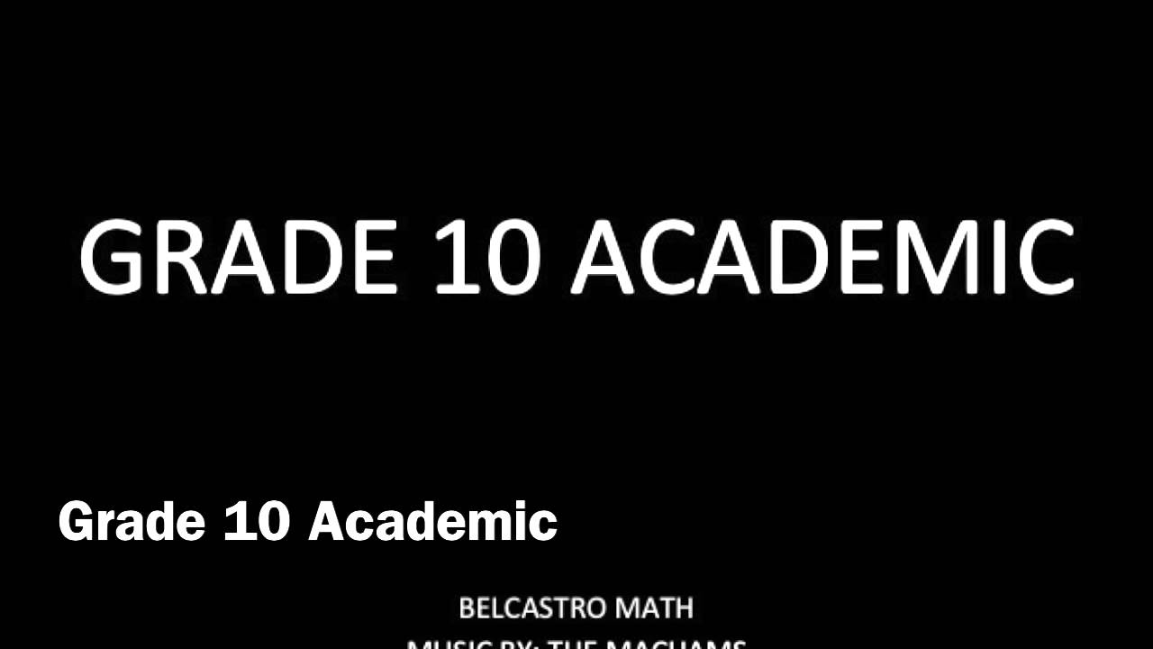 Grade 10 Academic Playlist