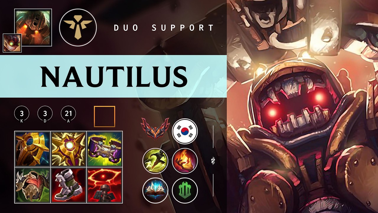 Nautilus Support vs Bard - KR Grandmaster Patch 26.03