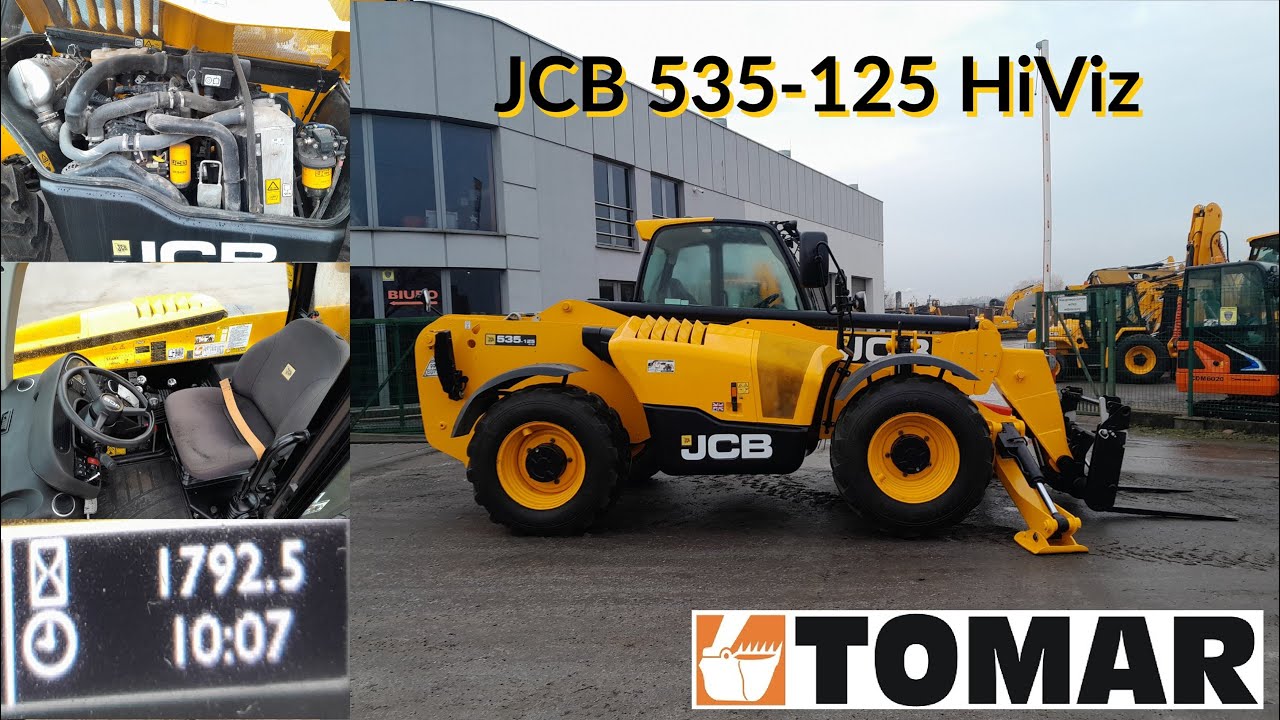 JCB 535-125 2022R 6064 tel +48 575 316 333 forklift telehandler ładowarka teleskopowa